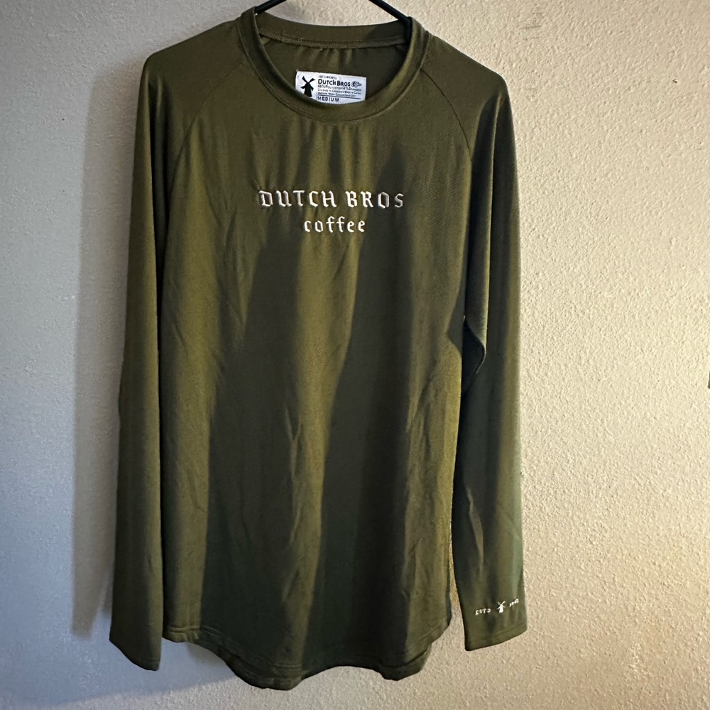 Dutch Bros Olive Long Sleeve Tee